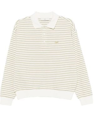 DUNST Striped T-Shirt - White