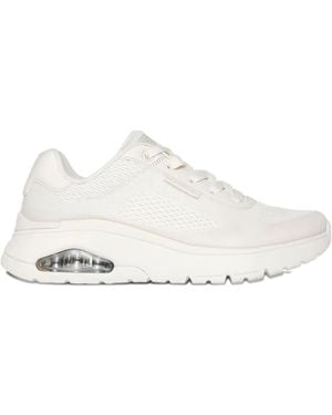 Skechers Uno-Golden Air Textured Sole Sneakers - White