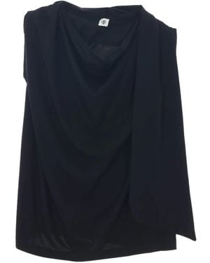 THE GARMENT Scarf Detail Over Shoulder Top - Blue
