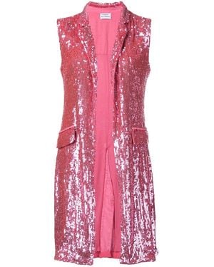 P.A.R.O.S.H. Gilet con paillettes - Rosa