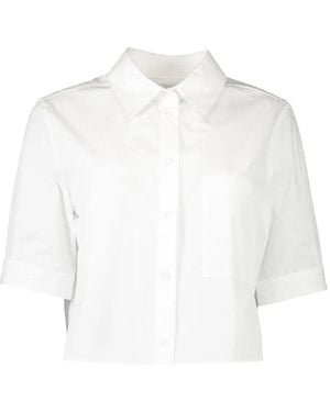 Twp Short Lived Pocket Cropped Shirt - White