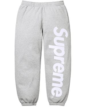 Supreme Jogginghose Mit Logo-Applikation - Grau