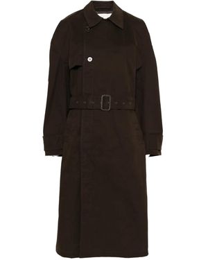 Entire studios Gabardina Con Cinturón - Negro