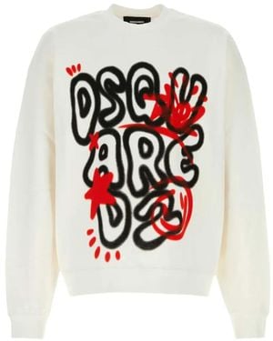 DSquared² Logo-Print Sweatshirt - White
