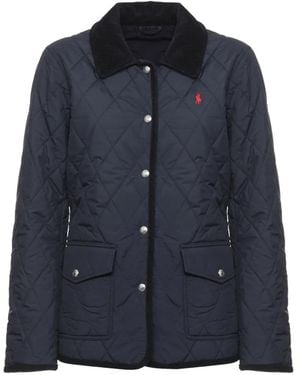 Polo Ralph Lauren Quilted Corduroy-Collar Jacket - Blue