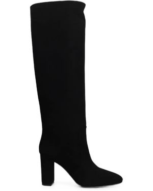 Via Roma 15 Block-Heel Knee-High Boots - Black