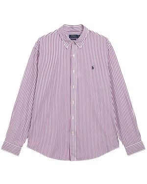 Polo Ralph Lauren Striped Button-Down Shirt - Purple