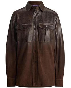Ralph Lauren Landry Hemd Aus Wildleder - Braun