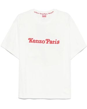 KENZO Logo Cotton T-Shirt - White