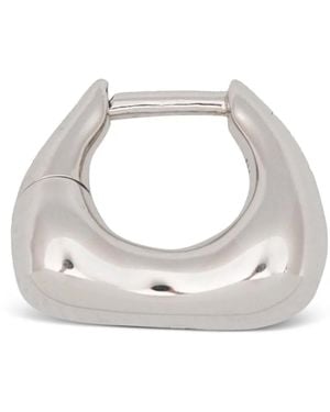 Maria Black Pendientes Huggie Satchel - Blanco