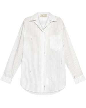 Blumarine Striped Shirt - White