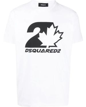 DSquared² Logo Cotton T-shirt - White