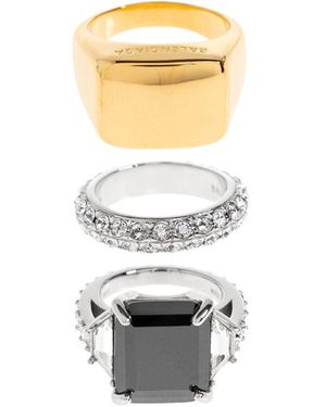 Balenciaga Mini Evening Ringe (3Er-Set) - Weiß