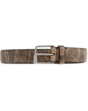 Maison Margiela Leather Belt - White