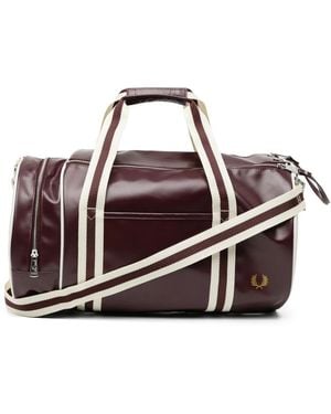 Fred Perry Bolso De Viaje Barrel - Rojo