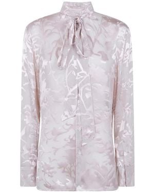Ann Demeulemeester Tie-Fastening Shirt - Pink
