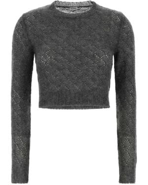 Jil Sander Jersey Corto De Punto Flojo - Gris