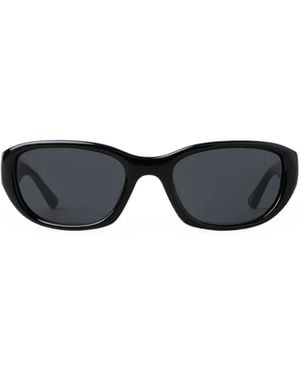 LIE STUDIO Eckige Matteo Sonnenbrille - Schwarz