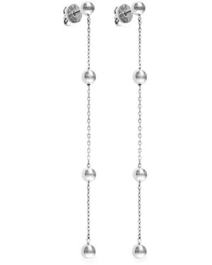 Guzema Tetra Chain Earrings - White