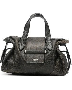 Jimmy Choo Borsa Tote Barli Con Effetto Craquelé - Nero