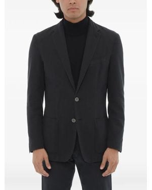 Corneliani Identity Single-Breasted Blazer - Black