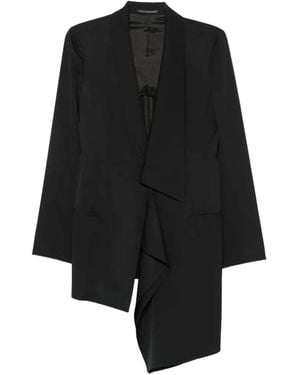 Yohji Yamamoto Unbalanced Asymmetric Jacket - Black