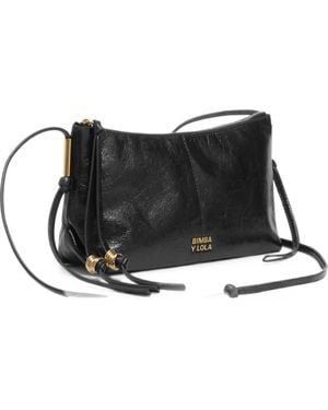 Bimba Y Lola Kleine Umhängetasche Aus Leder - Schwarz
