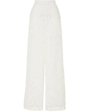 Temperley London フローラル パンツ - ホワイト