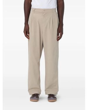 Carhartt Pleated Cotton Trousers - Natural