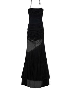 Blumarine Robe Mit Raffung - Schwarz