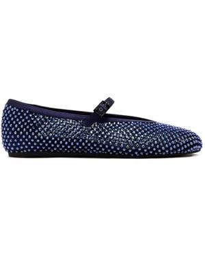 Le Silla Beaded Gilda Ballet Flat - Blue