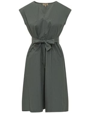 Woolrich Vestido De Popelina - Gris