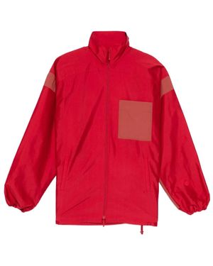 Samuel Guì Yang Panelled Jacket - Red