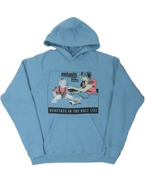 Enfants Riches Deprimes Half Life Graphic-Print Hoodie - Blue