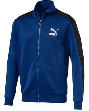 PUMA T7 Side-Stripe Track Jacket - Blue