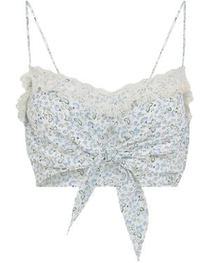 Ermanno Scervino Silk Top - Gray