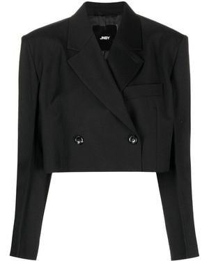 JNBY Cropped.Double-Breasted Blazer - Black