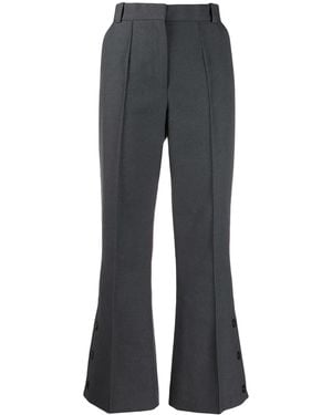 ROKH Wide-Leg Tailored Pants - Gray