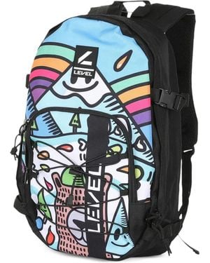 Level Rucksack Mit Grafischem Print - Blau