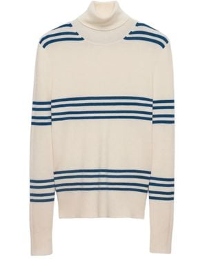 Prada Roll-Neck Wool Jumper - White