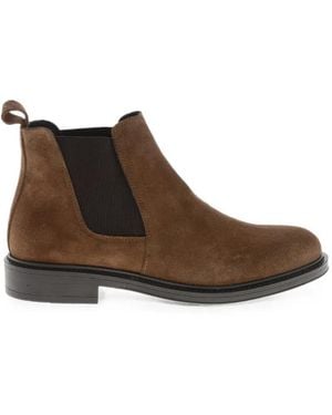 Amedeo Testoni Suede Chelsea Boots - Brown