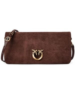 Pinko Bolso De Hombro Con Cierre Magnético - Marrón
