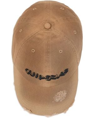 CAMPERLAB Distressed-Effect Baseball Cap - White