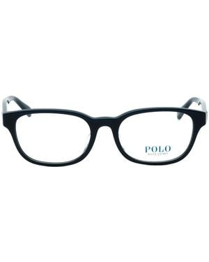Polo Ralph Lauren Rectangle-Frame Glasses - Black