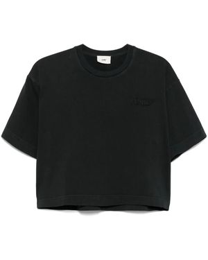 Autry クロップド Tシャツ - ブラック