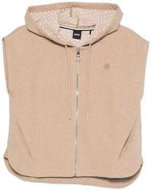 BOSS Sleeveless Hoodie - Natural