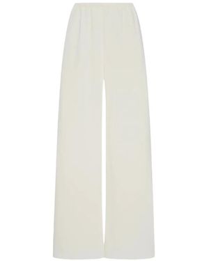 The Row Gala Elasticated-Waistband Trousers - White