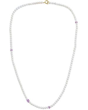 Yi Collection 18K Ayoka Pearl And Sapphire Necklace - White