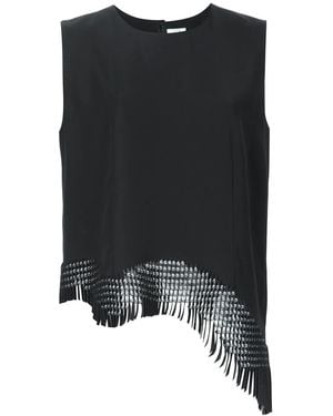 Noir Kei Ninomiya Asymmetric Blouse - Black