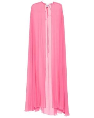 Zuhair Murad Zijden Chiffon Cape - Roze